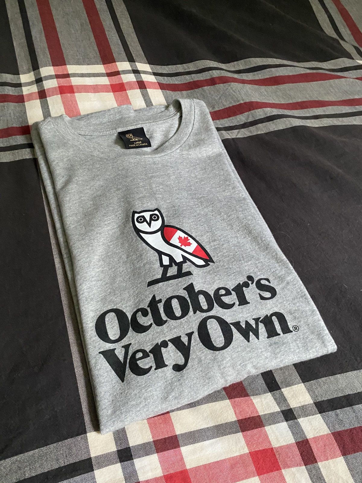 Designer × October's Very Own OVO CANADA OWL TEE SHIRT GREY Size US L / EU 52-54 / 3 - 3 Thumbnail