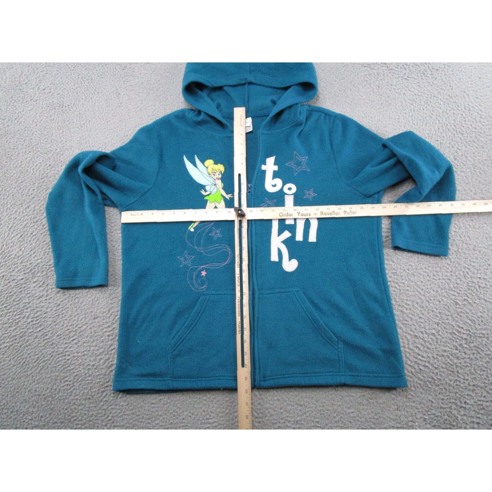 Disney VINTAGE Disney Tinkerbell Full Zip Hoodie Womens XL Blue Size XL / US 12-14 / IT 48-50 - 5 Thumbnail