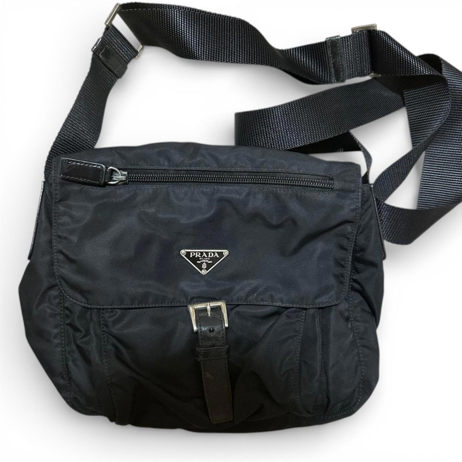Prada Prada - Black Nylon Shoulder Bag Size ONE SIZE - 2 Thumbnail