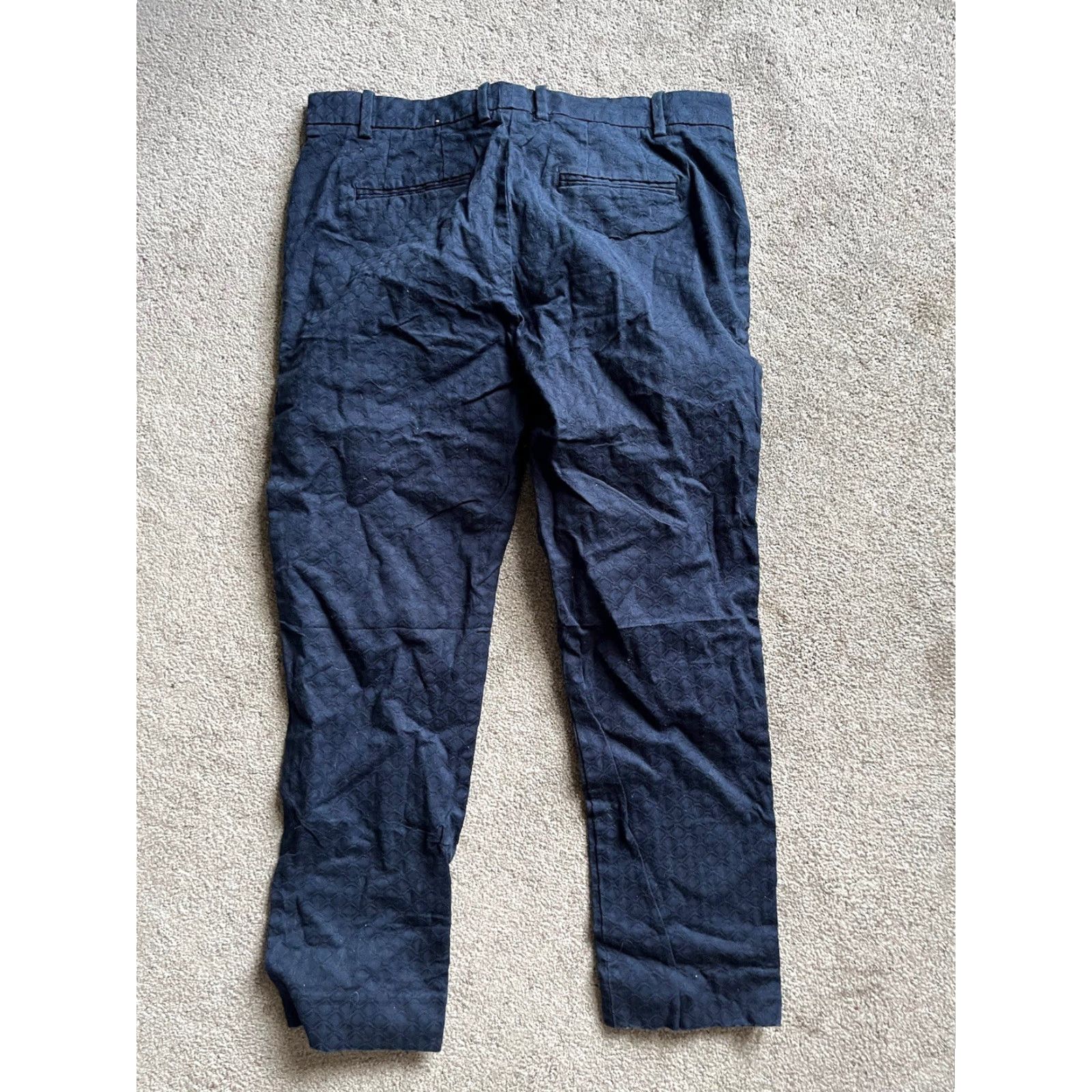 Gap VINTAGE Gap Women Cropped Slim Stretch Pants Size 8 Navy Blue Casual Skinny Inseam 26 Size 30" / US 8 / IT 44 - 4 Thumbnail