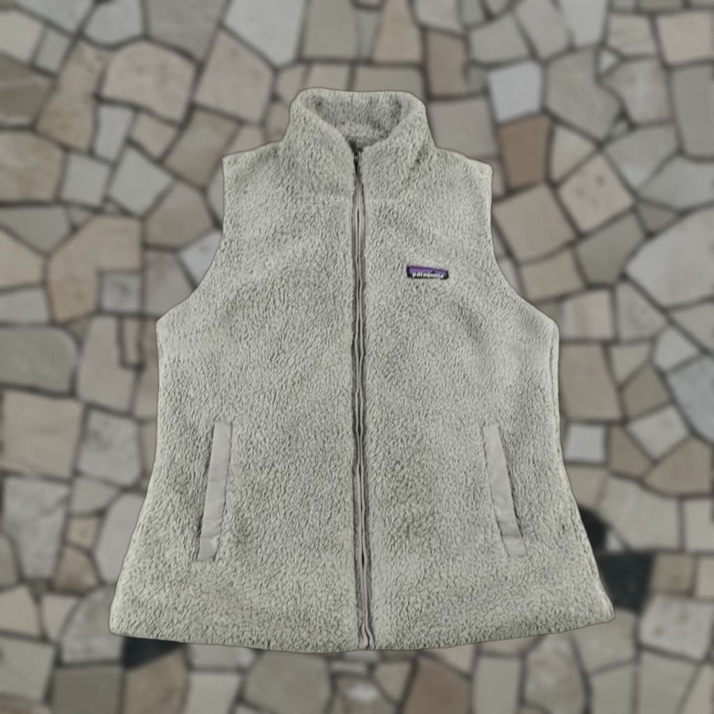 Patagonia VINTAGE Patagonia Vest Womens Medium Gray Los Gatos Fleece Sweater High Pile Full Zip Up Size M / US 6-8 / IT 42-44 - 1 Thumbnail