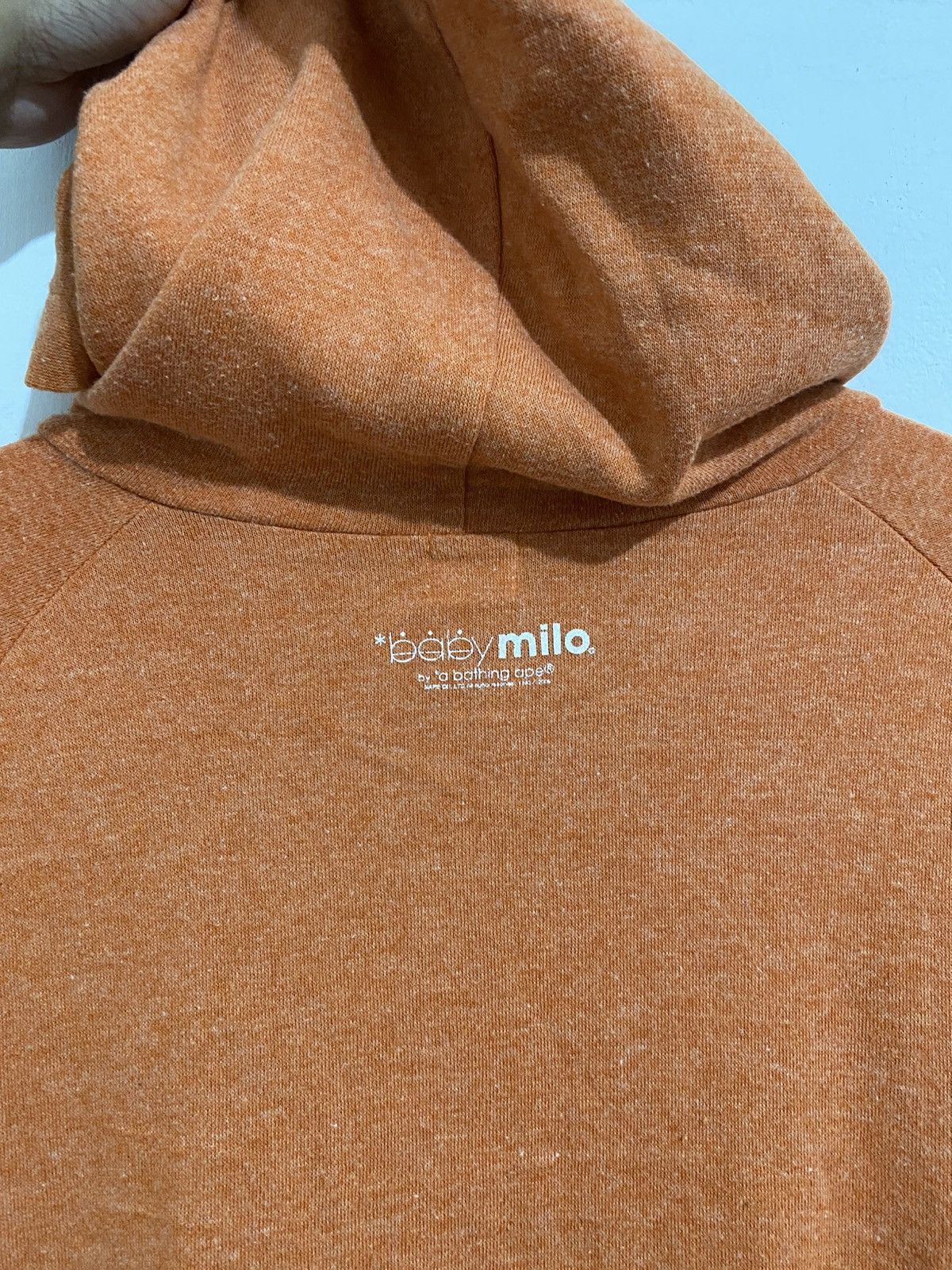 Bape Bape BabyMilo Orange Hoodie 2000s Size US L / EU 52-54 / 3 - 4 Thumbnail