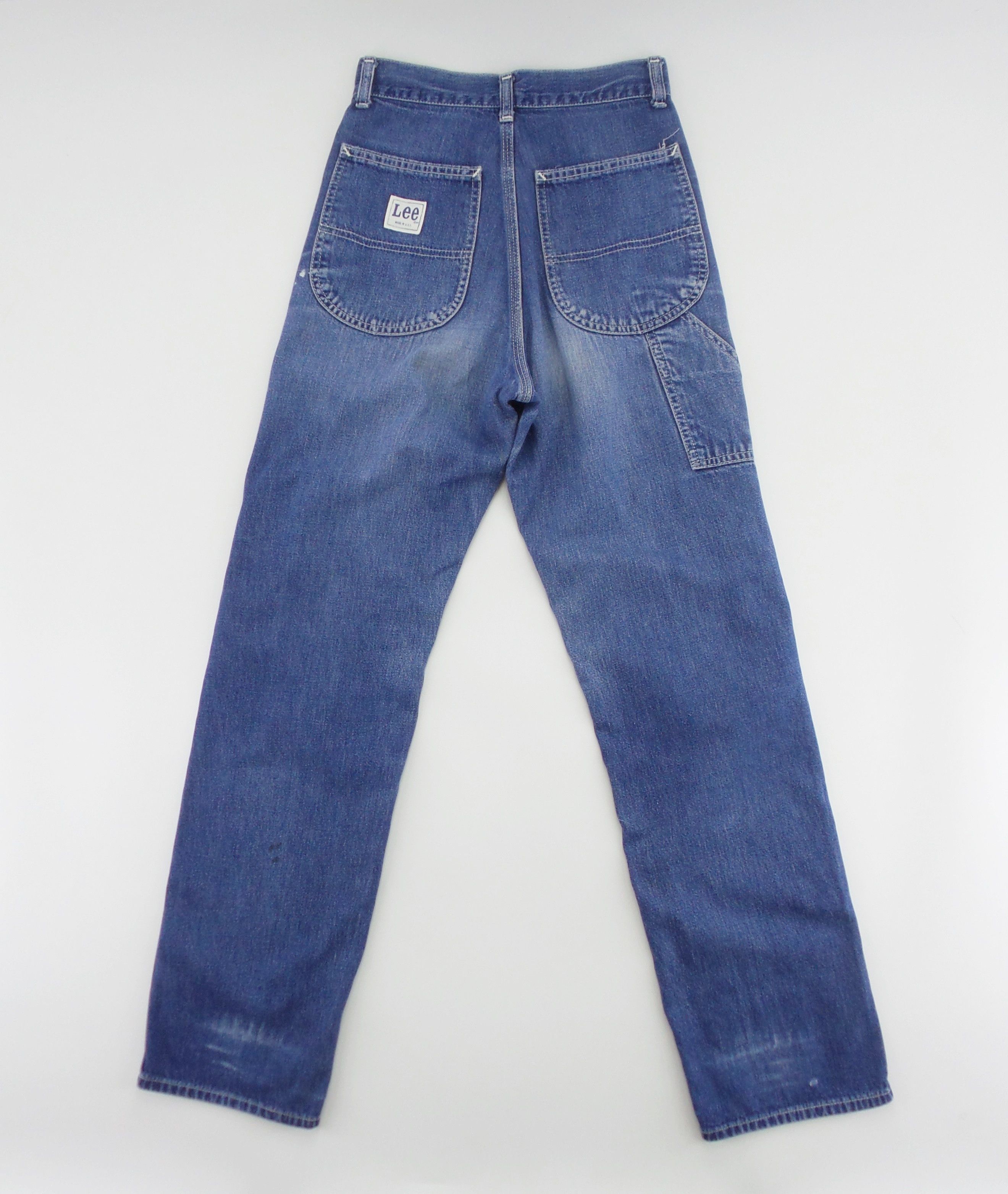 Lee × Vintage VINTAGE Lee '42 Talon Zipper' Carpenter Jeans W24xL41 Size US 26 / EU 42 - 6 Thumbnail