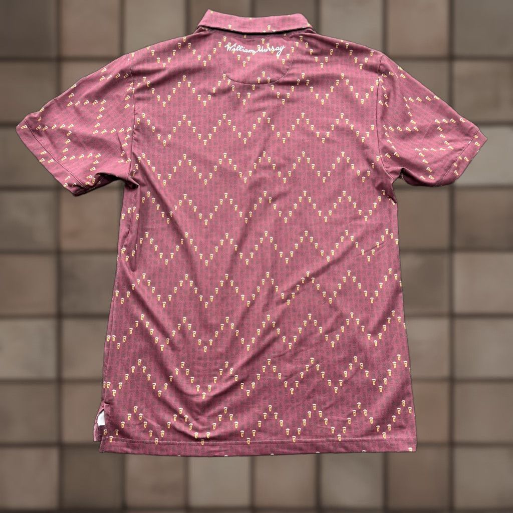 Vintage William Murray Polo Shirt Mens L Burgundy Beer Glass Pattern Golf Button Up Shirt Mens L Burgundy Beer Glass Pattern Golf Button Up Size US L / EU 52-54 / 3 - 1 Thumbnail
