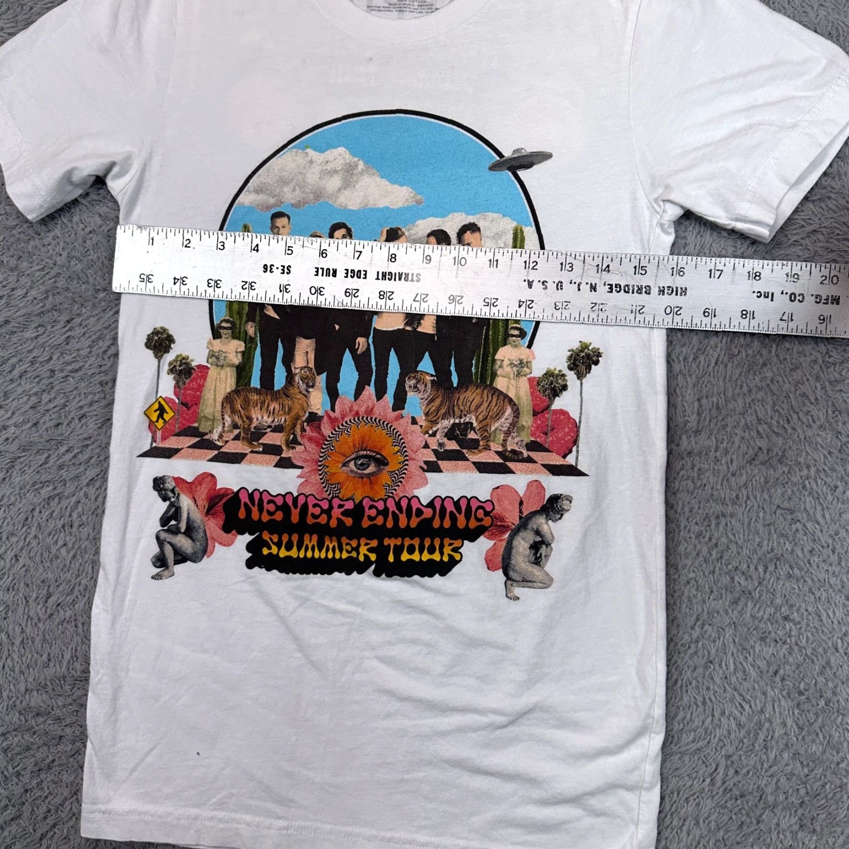 New Republic OneRepublic Concert T-Shirt Mens S White Never Ending Summer Tour 2022 Music Size US S / EU 44-46 / 1 - 8 Thumbnail