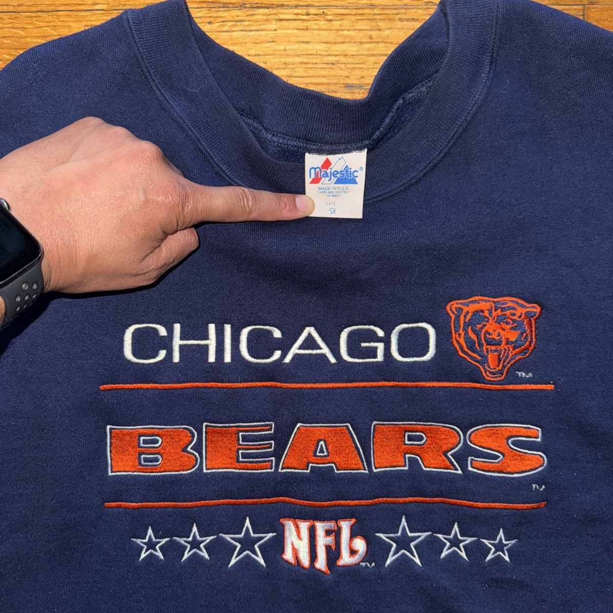 Majestic Chicago Beard Sweatshirt Size US XXL / EU 58 / 5 - 2 Thumbnail