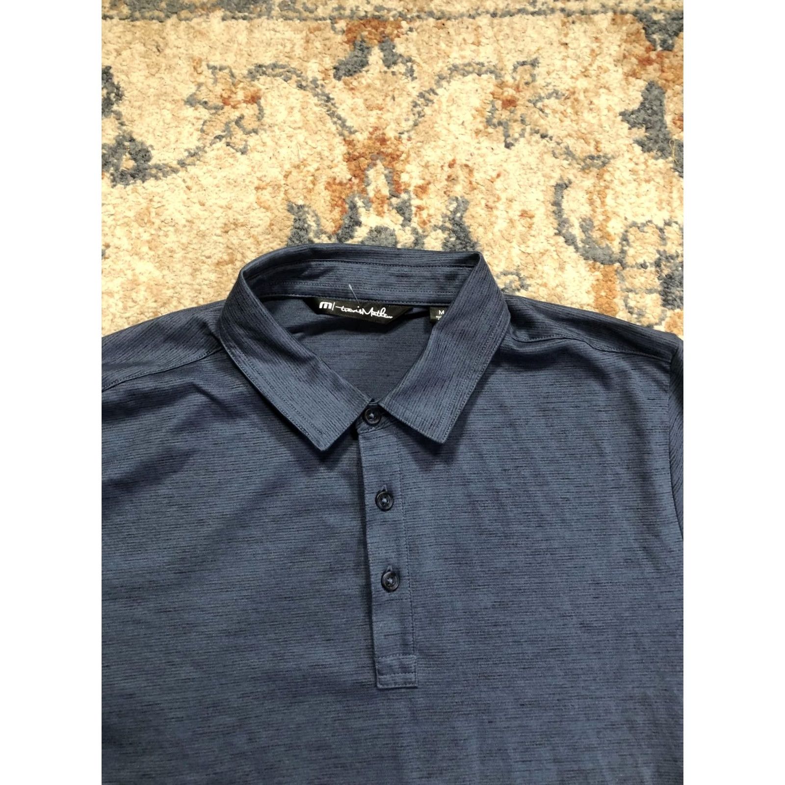 TravisMathew TravisMathew Polo Shirt Mens M Blue Solid Golf Performance Short Sleeve Polo Shirt Mens M Blue Solid Golf Performance Short Sleeve Size US M / EU 48-50 / 2 - 2 Thumbnail