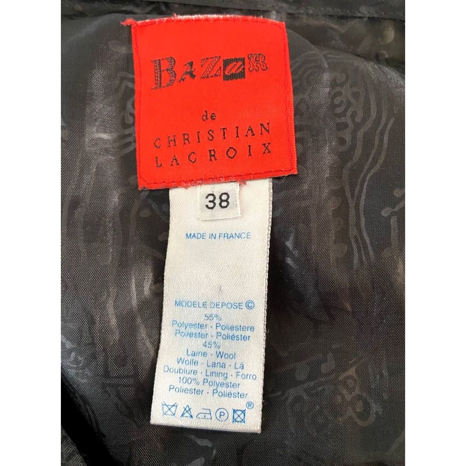 Christian Lacroix Bazar de Christian Lacroix Womens Chiffon Pleated Skirt Size L Black Polyester Size 36" / US 14 / IT 50 - 3 Thumbnail