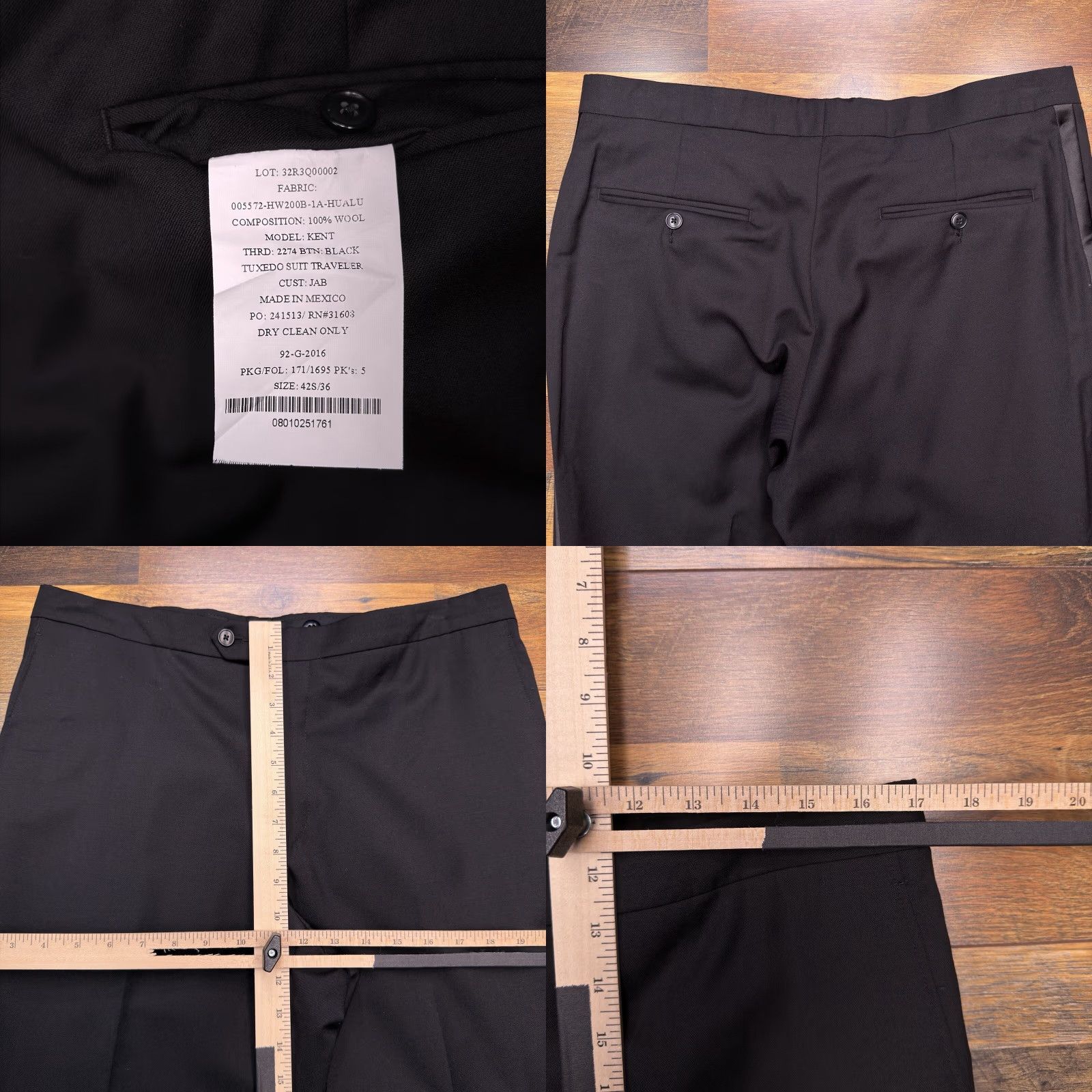 Jos. A. Bank Jos A Bank Traveler Tuxedo Suit 42 Short Black 36 Waist Pants Formal 2 Piece New Size US 42 / EU 58 - 11 Thumbnail