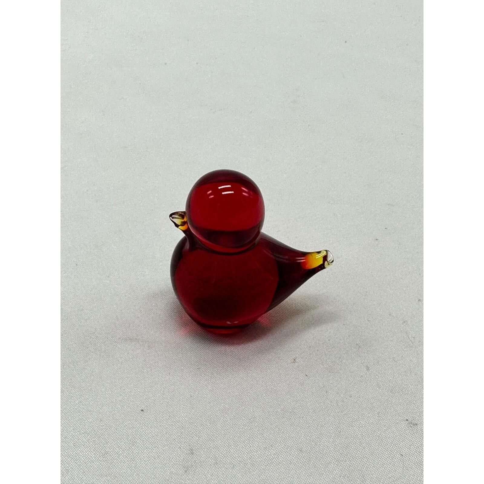 Unknown London Vintage Red Amberina Hand Blown Bird Glass Figurine Rare Size ONE SIZE - 1 Thumbnail