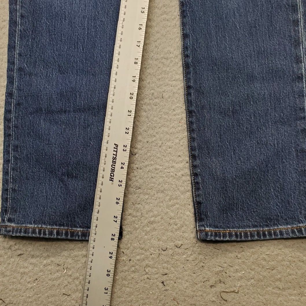 Levi's Levi's 501 Curve Jeans Womens 24x30 Blue Denim Stretch Straight Leg Button Fly Shirt Jeans? Size 42" / US 20 - 3 Thumbnail