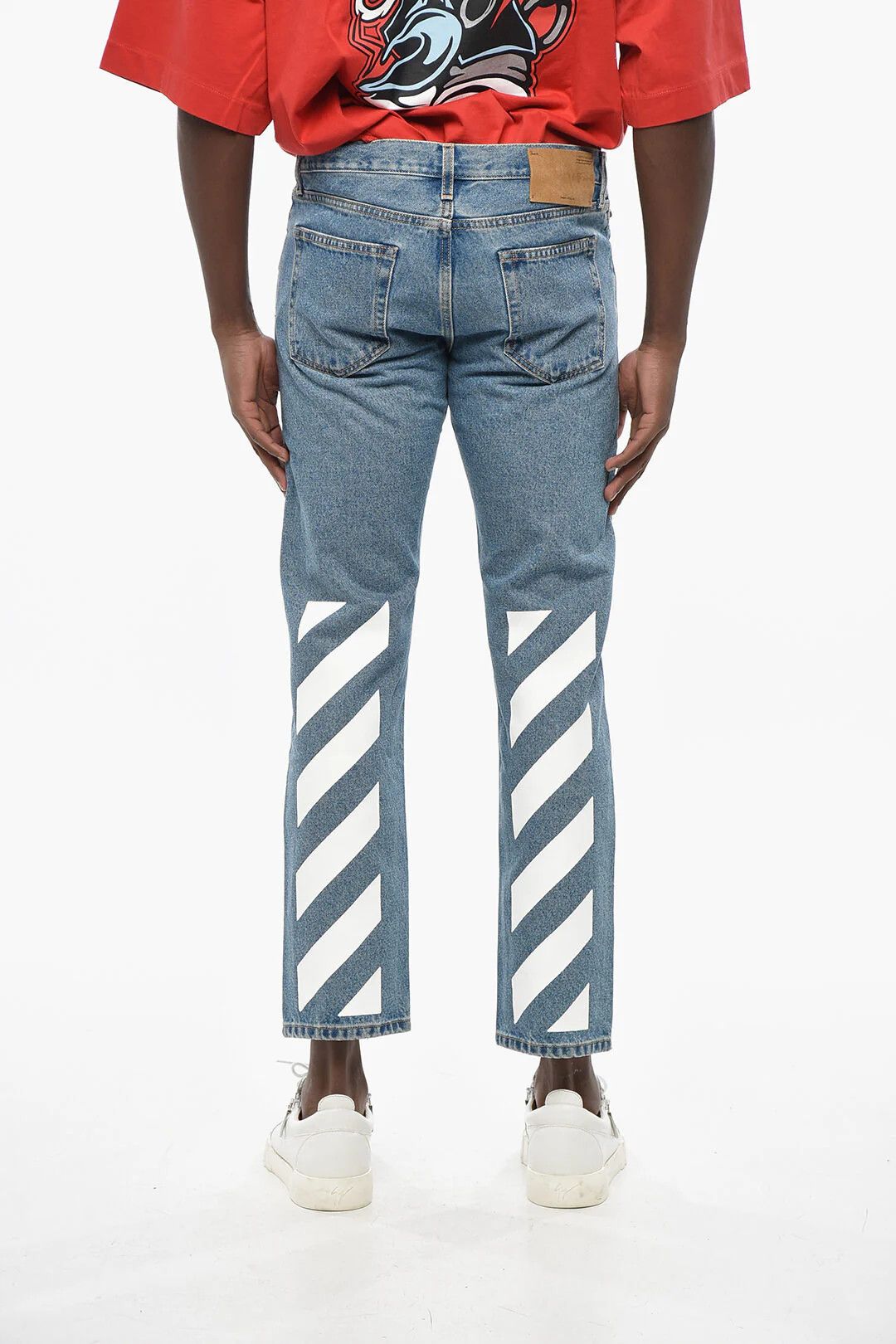 Off-White og1mm0526 Slim Fit Jeans in Light Blue Size US 31 - 2 Thumbnail