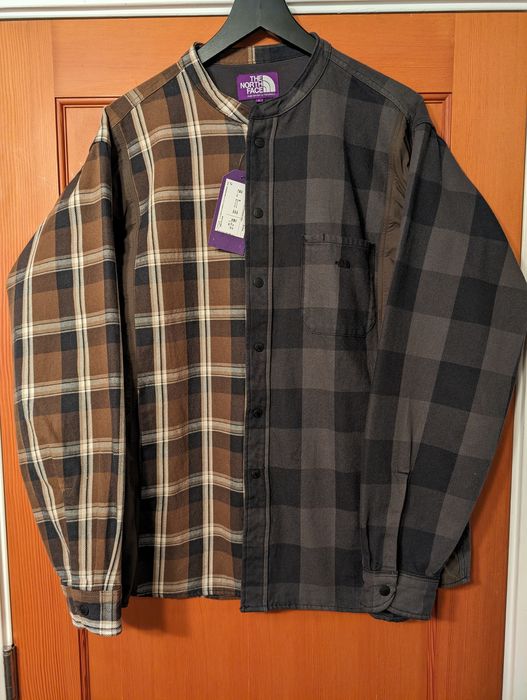 The North Face Purple Label Plaid Patchwork Shirt | Grailed