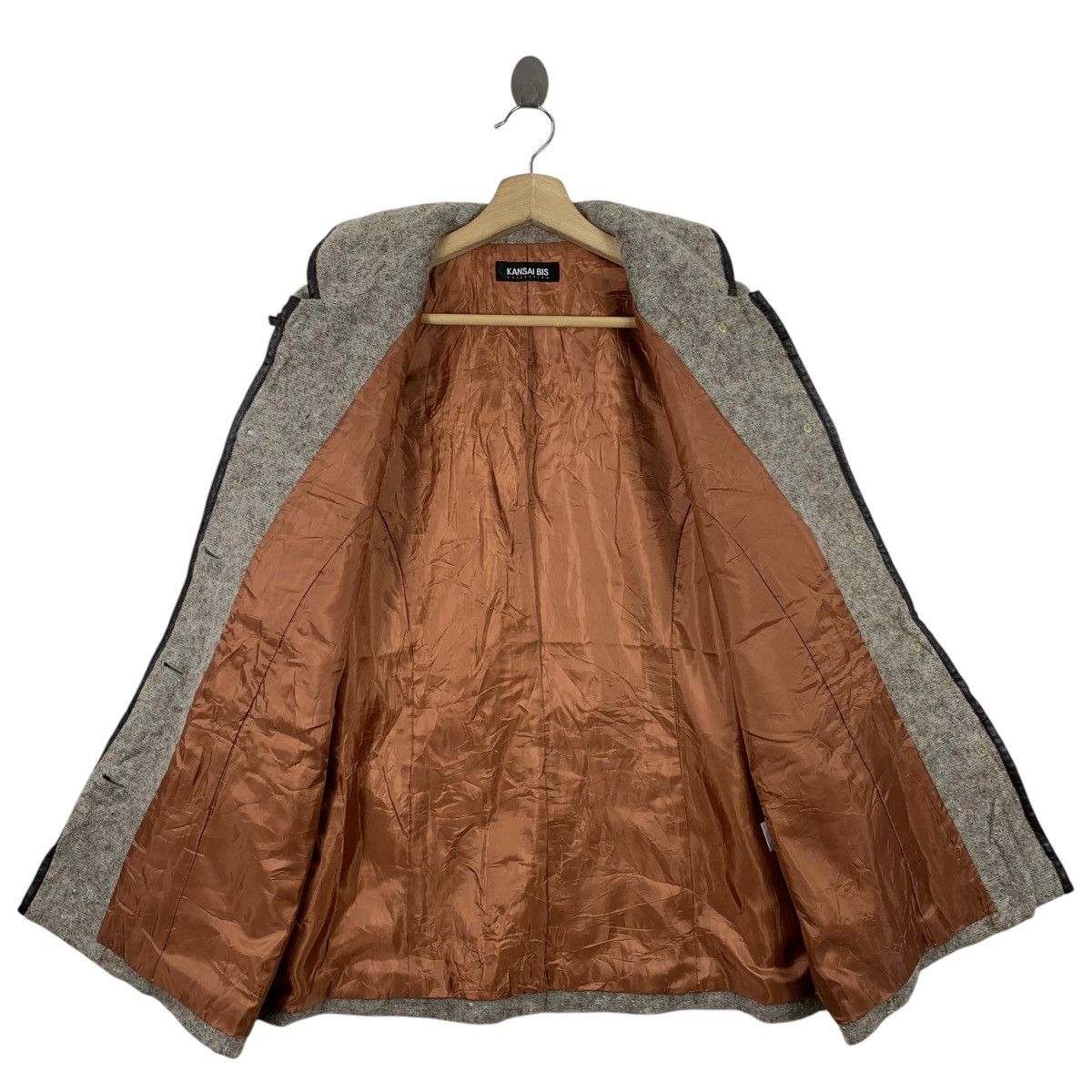 Japanese Brand × Kansai Yamamoto Kansai Bis KANSAI YAMAMOTO Japanese Brand Wool Coat Jacket Size US L / EU 52-54 / 3 - 3 Thumbnail