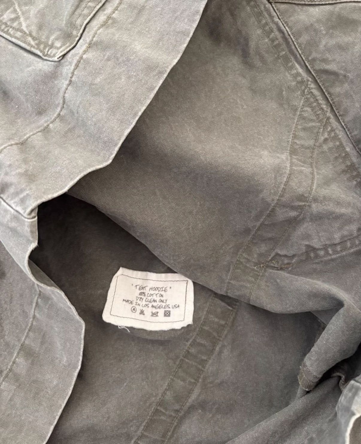 Greg Lauren Khaki tent cotton hoodie Size US L / EU 52-54 / 3 - 4 Thumbnail