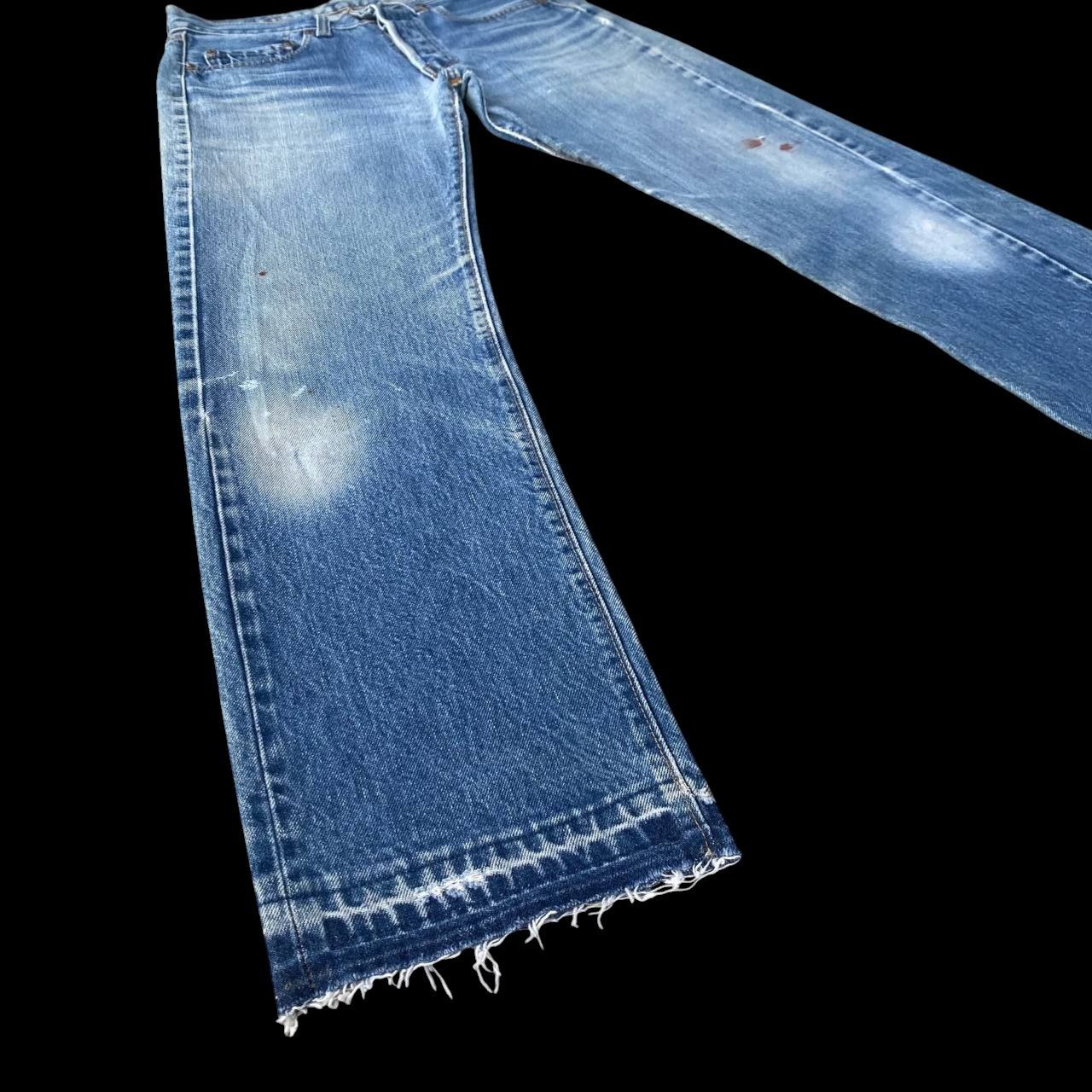 Levi's Vintage Clothing Rare 1970s Levi’s 501 Redline Selvedge Release Hem Button 6 Size US 28 / EU 44 - 6 Thumbnail