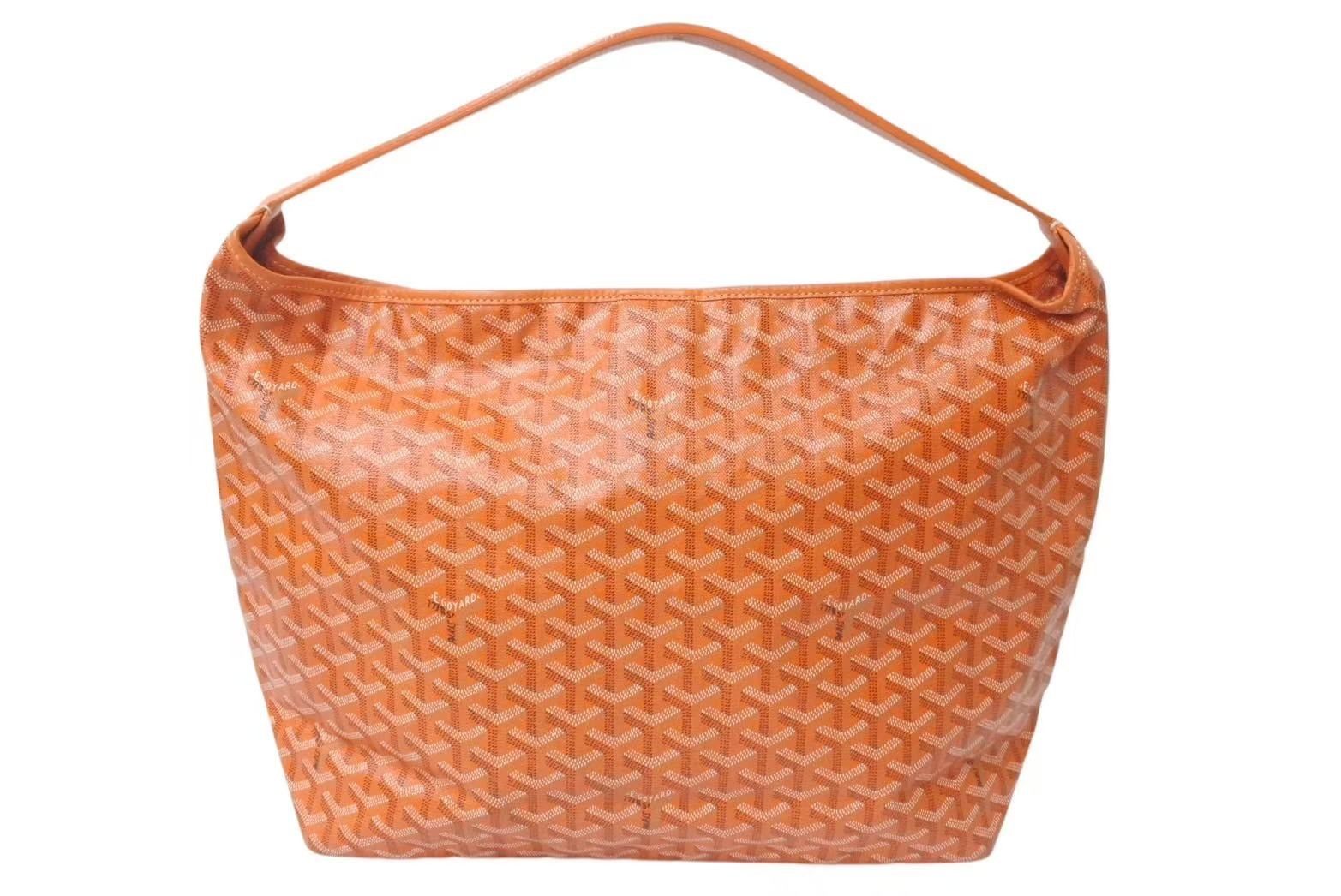 Goyard Fidge Hobo Bag in Orange, Men's