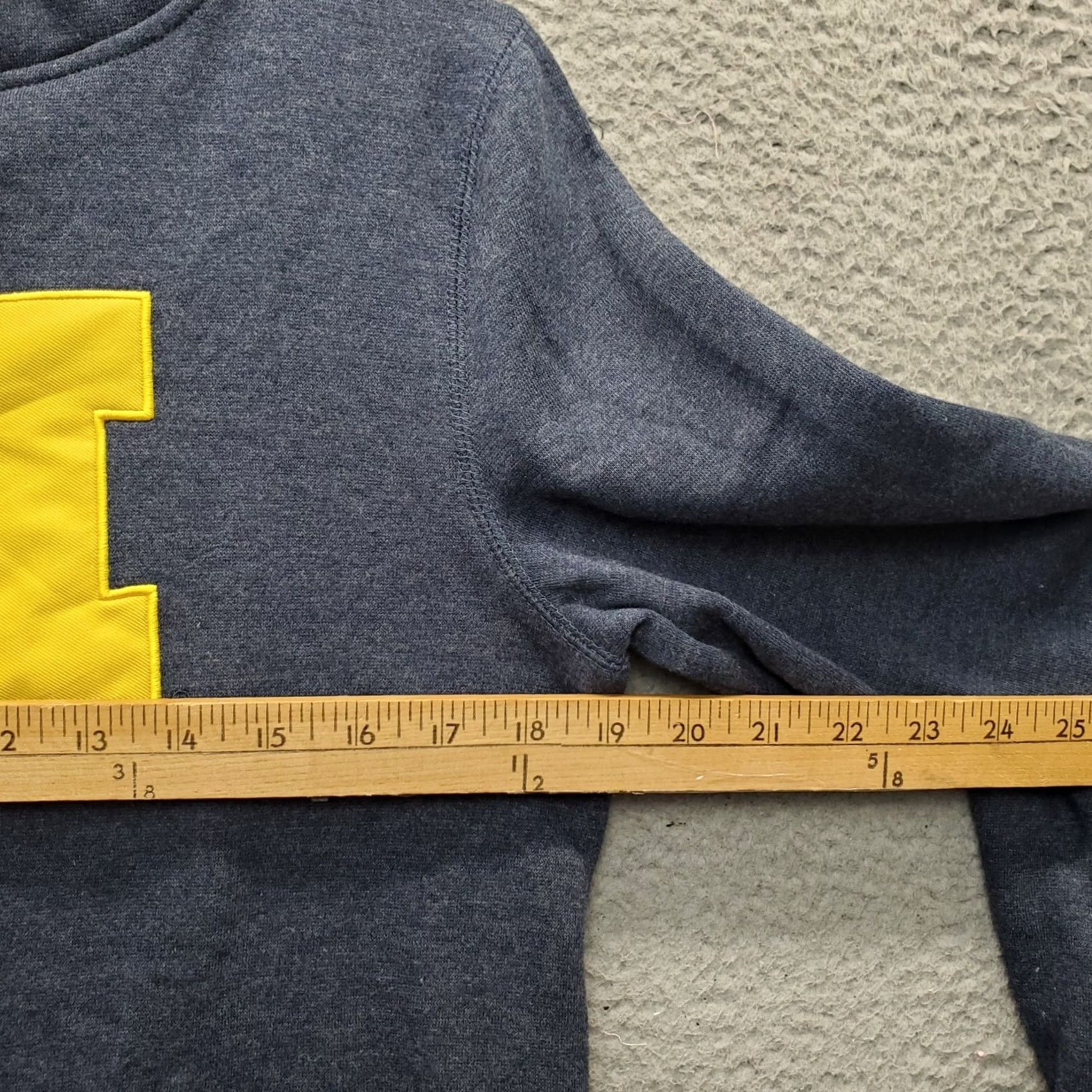 Vintage Stadium Athletics Hoodie Women M Blue University of Michigan Pullover Hooded Sweatshirt Size M / US 6-8 / IT 42-44 - 4 Thumbnail