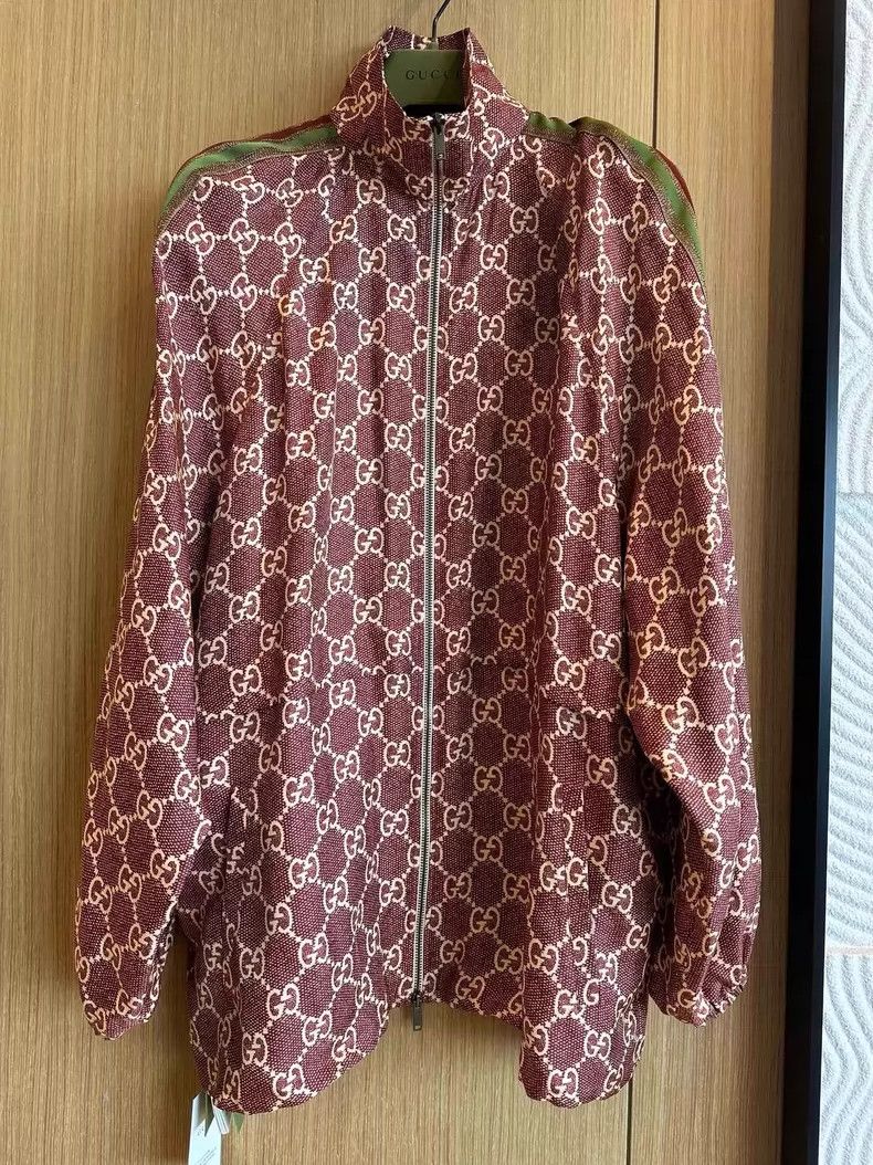 Gucci Gucci Popular old flower logo silk jacket 2503-Nextarrow Size US L / EU 52-54 / 3 - 1 Thumbnail