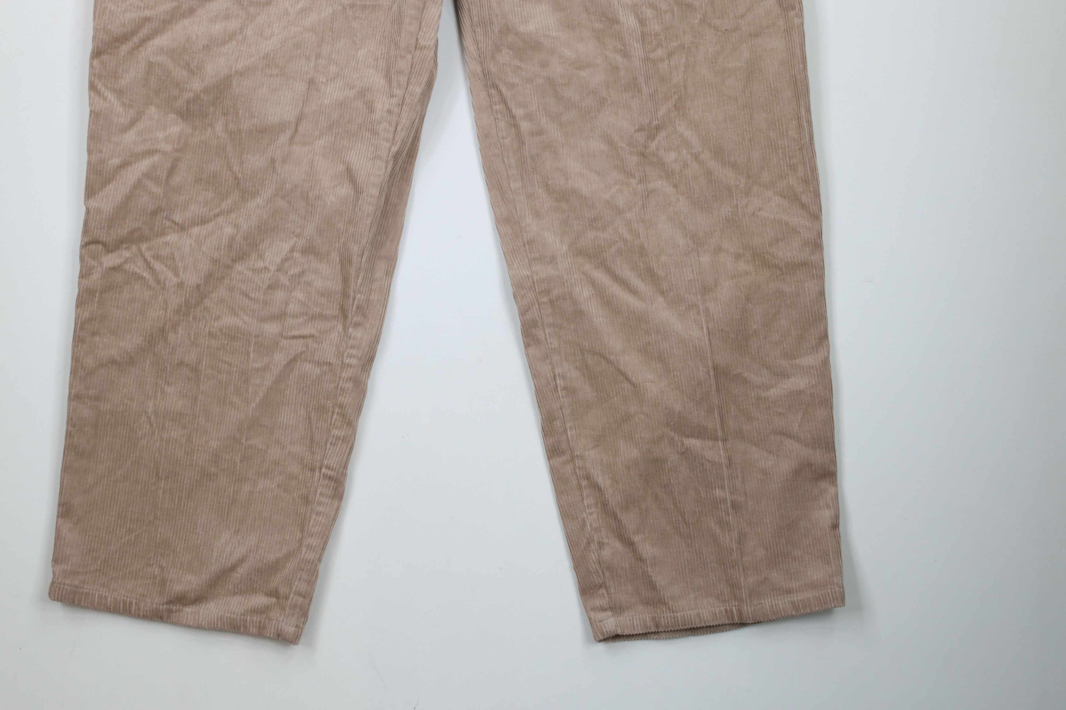 Vintage Vintage 90s Streetwear Fit Wide Leg Corduroy Pants Beige Size US 42 / EU 58 - 4 Thumbnail