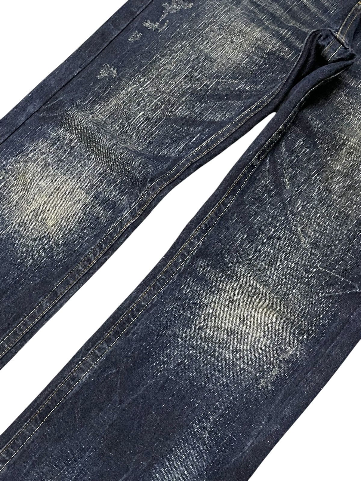 GOSTAR DE FUGA Red Pepper Japan Embellish Feather Wings Gothic Loose Jeans Size US 31 - 4 Thumbnail