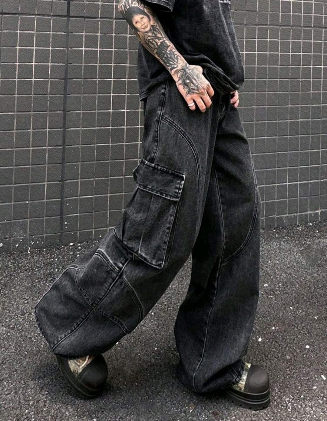 Japanese Brand × Jean × Vintage Baggy Loose Vintage Y2K Jeans Size US 31 - 6 Thumbnail