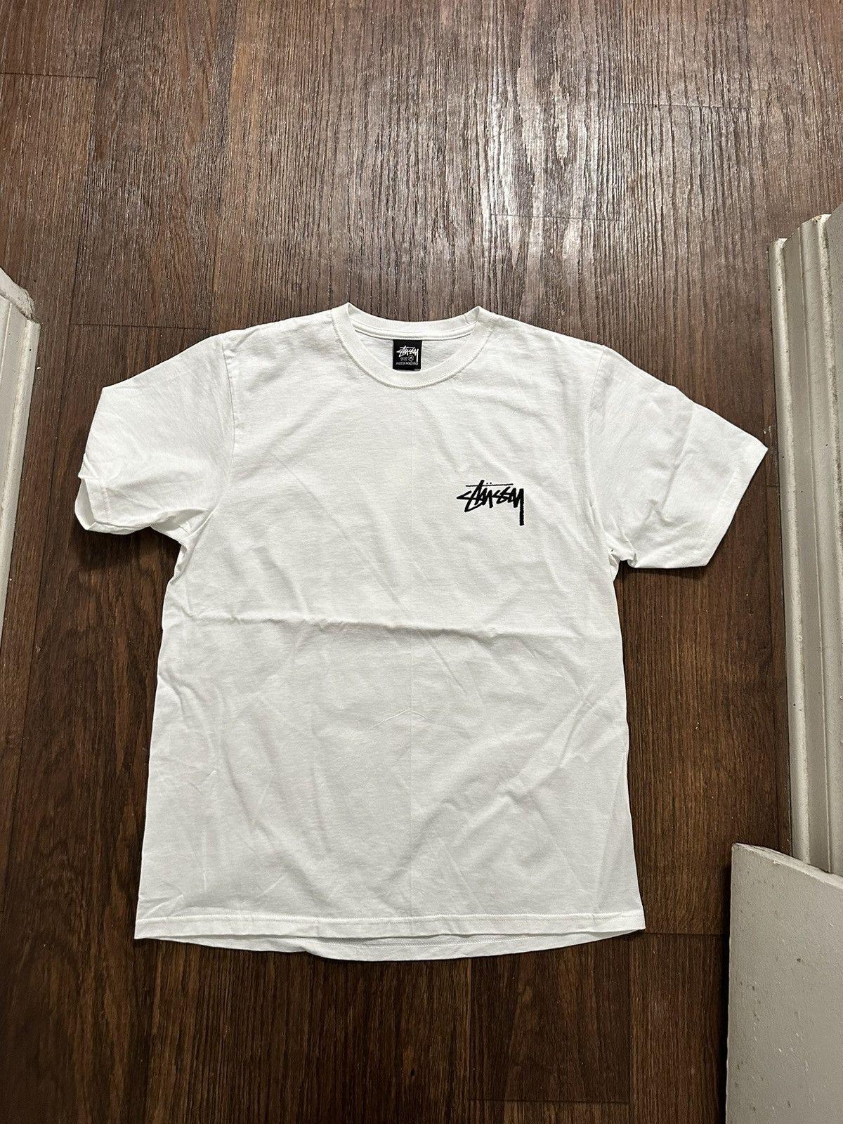 Stussy White Stussy Pecan Tee Size US M / EU 48-50 / 2 - 1 Thumbnail