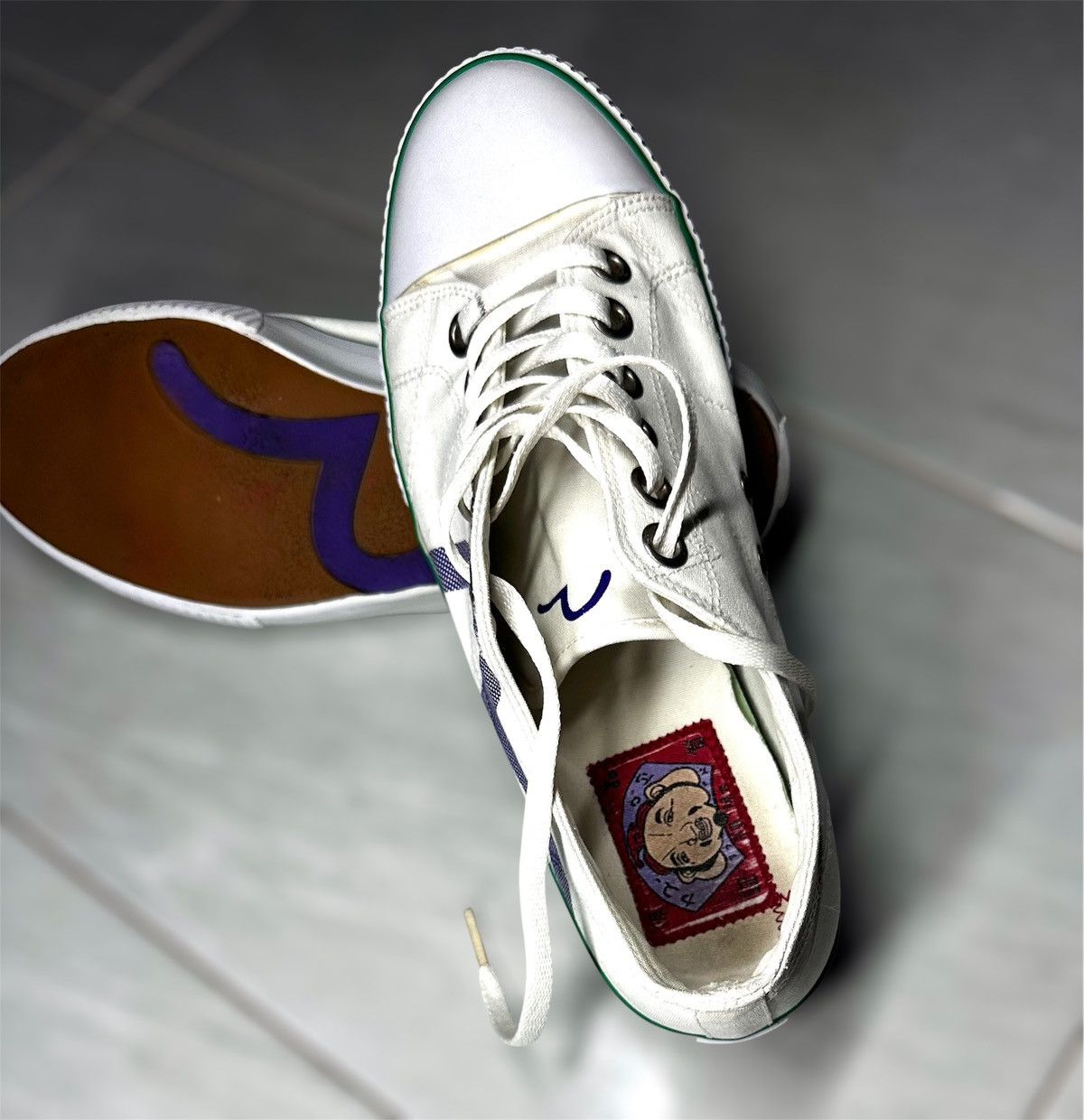 Evisu EVISU Canvas Sneakers Size 44 EU / US 10 Size US 10.5 / EU 43-44 - 3 Thumbnail