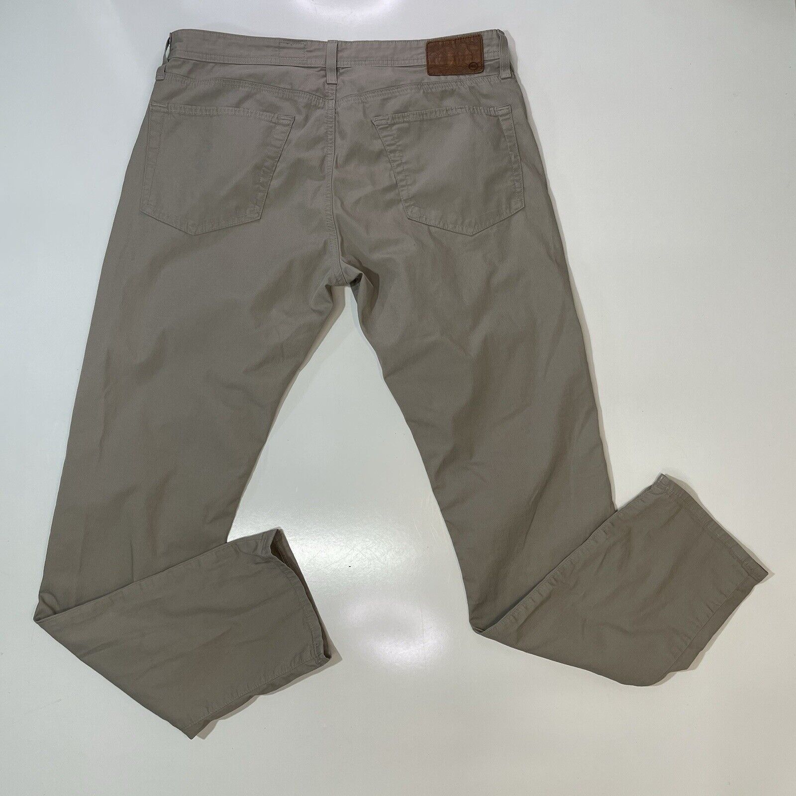 AG Adriano Goldschmied AG Adriano Goldschmied Tellis Slim Khaki Pants Beige 36x34 Size US 36 / EU 52 - 9 Thumbnail