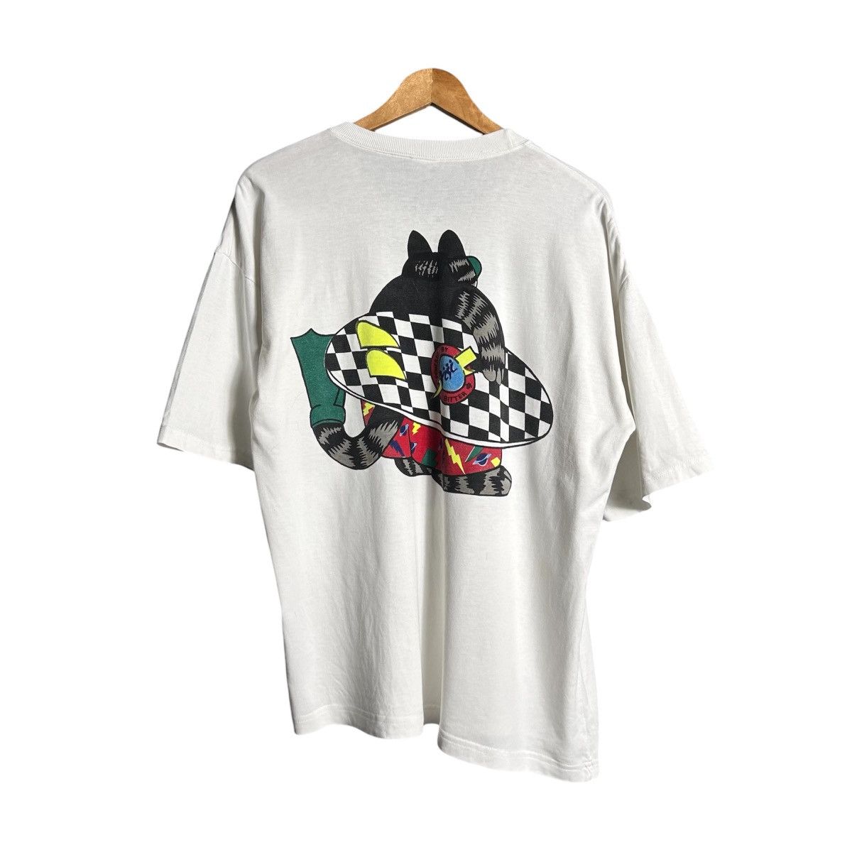 Vintage Vintage 90s Hawaii Cat Surf Crazy T-Shirt Size XL / US 12-14 / IT 48-50 - 2 Thumbnail