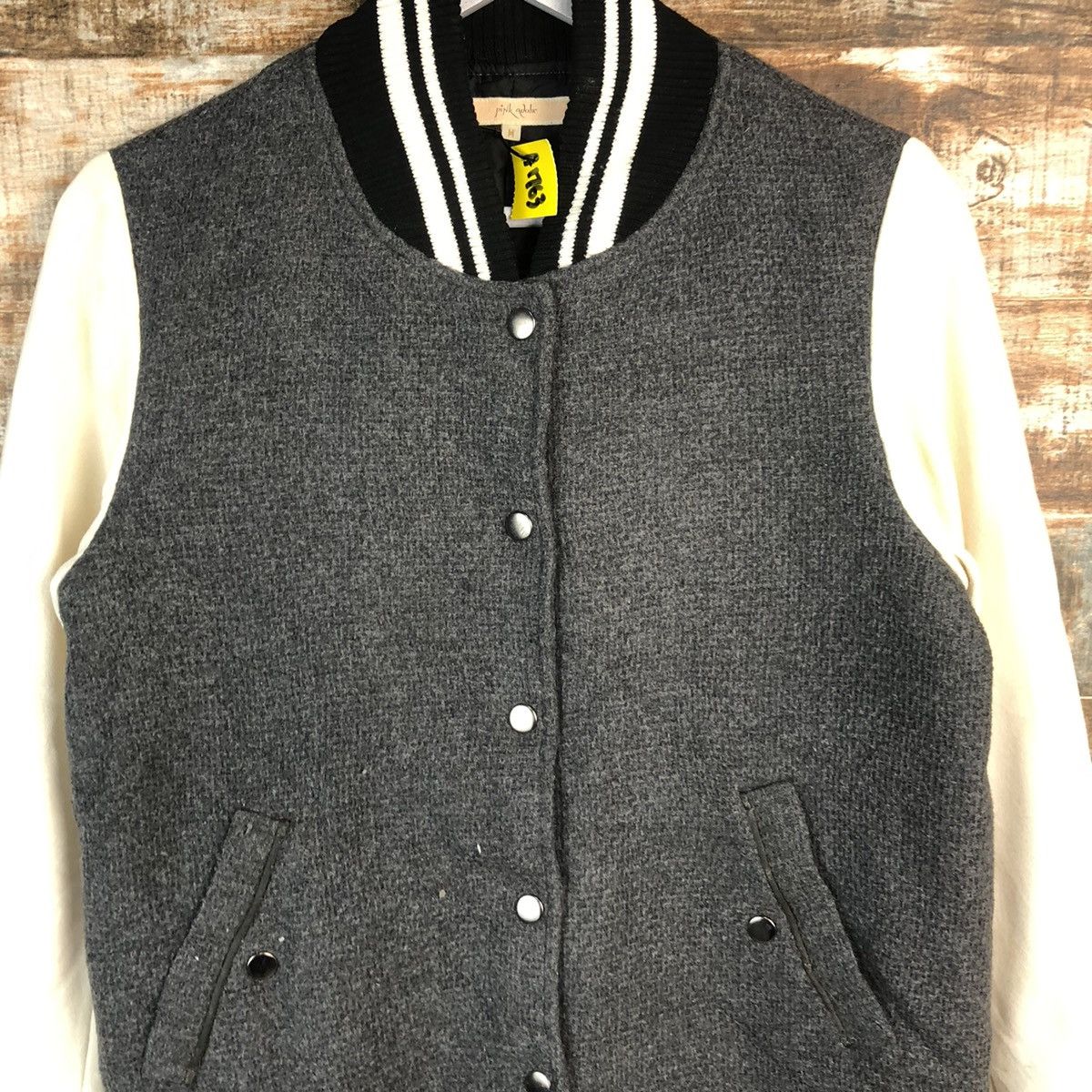 Japanese Brand Pink Adore Grey Bombers Jacket #A1763 Size S / US 4 / IT 40 - 5 Thumbnail