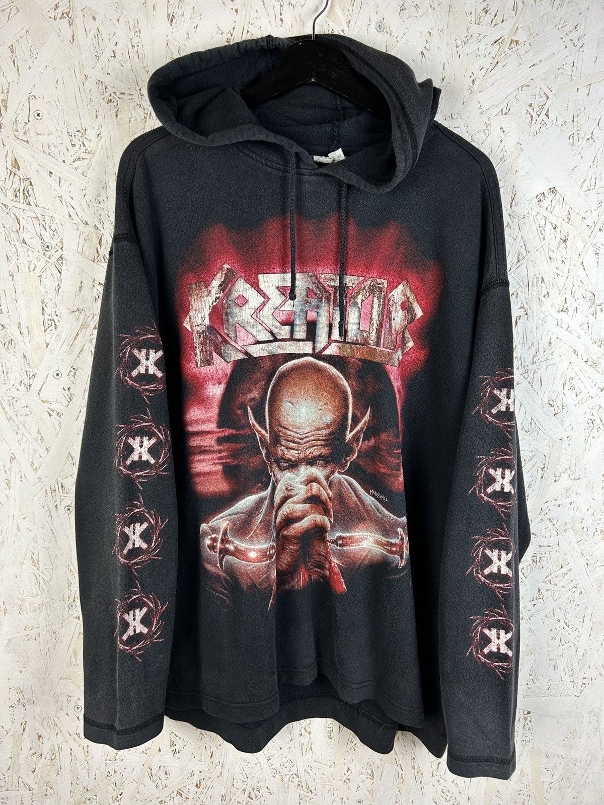 Band Tees 90s Kreator Outcast Tour 1997 Thrash Metal Band Hoodie L Size US L / EU 52-54 / 3 - 1 Thumbnail