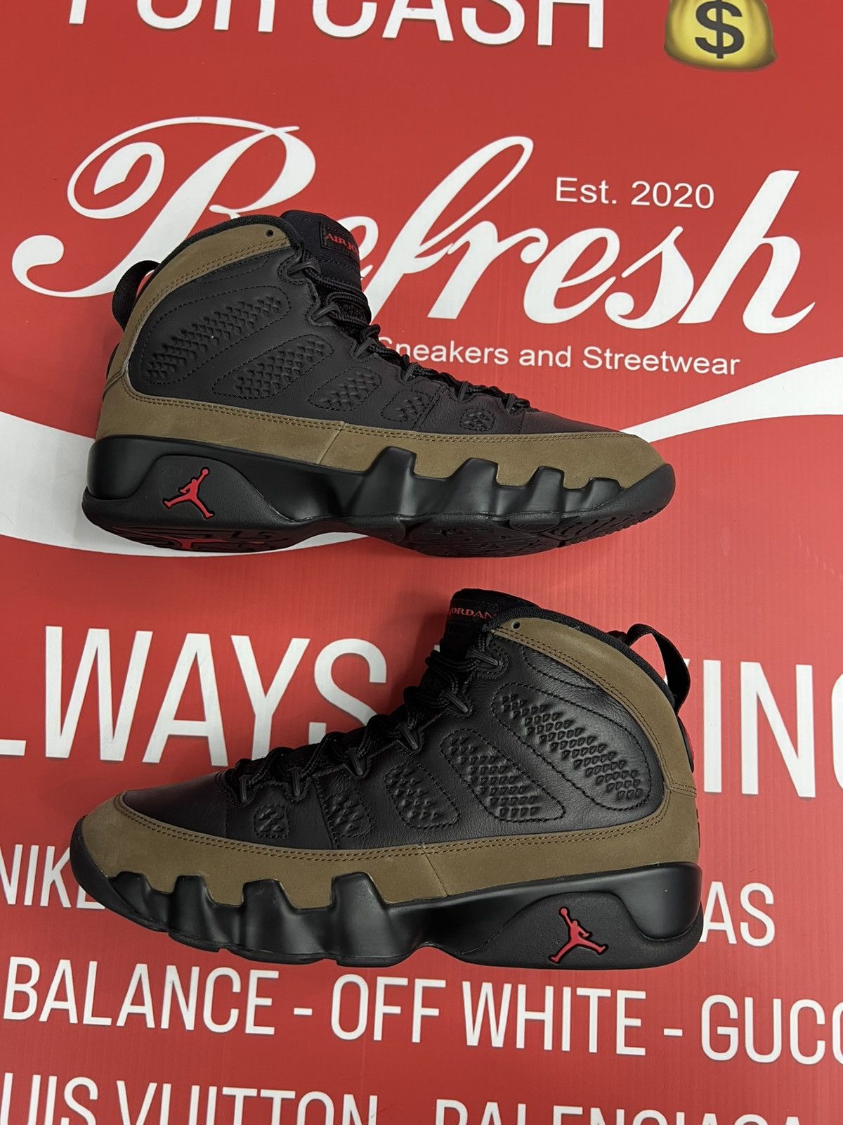 Jordan Brand Air Jordan 9 Olive Size 9.5 Size US 9.5 / EU 42-43 - 2 Thumbnail
