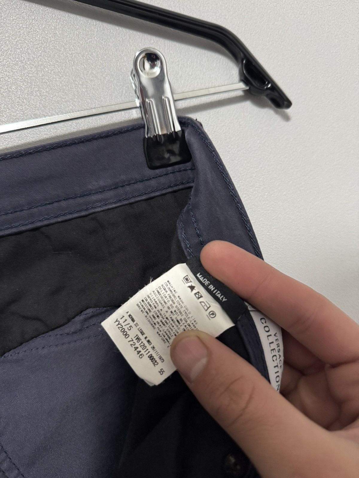 Versace Versace Collection Men’s Dark Blue Pants 30/30 Classic Fit Size US 30 / EU 46 - 11 Thumbnail