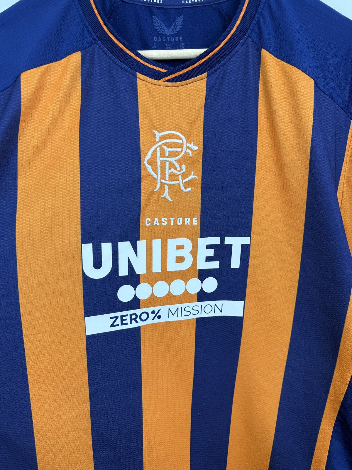 Castore 🏴󠁧󠁢󠁳󠁣󠁴󠁿 2023/24 Castore Glasgow Rangers Football Third Jersey Rare Size US XXL / EU 58 / 5 - 4 Thumbnail