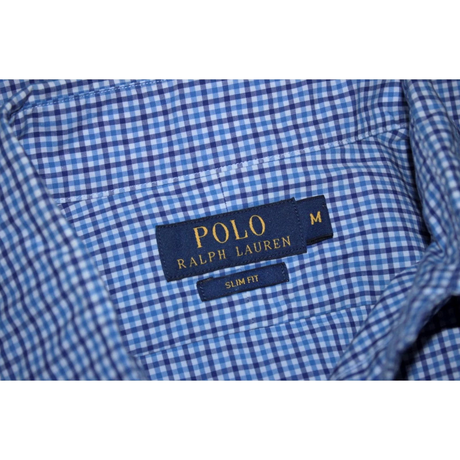 Polo Ralph Lauren Polo Ralph Lauren Slim Fit Blue Shirt Mens Size M Size US M / EU 48-50 / 2 - 5 Thumbnail