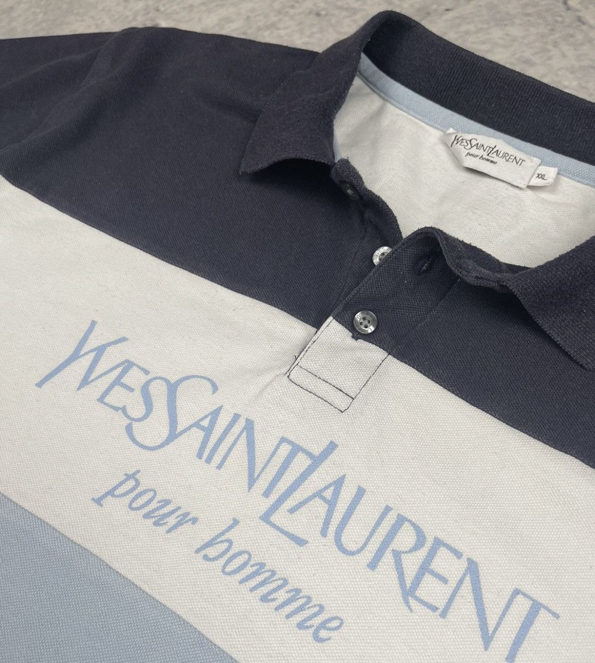 Yves Saint Laurent Yves Saint Lauren Pour homme paris logo archive vintage 90s Size US XXL / EU 58 / 5 - 2 Thumbnail