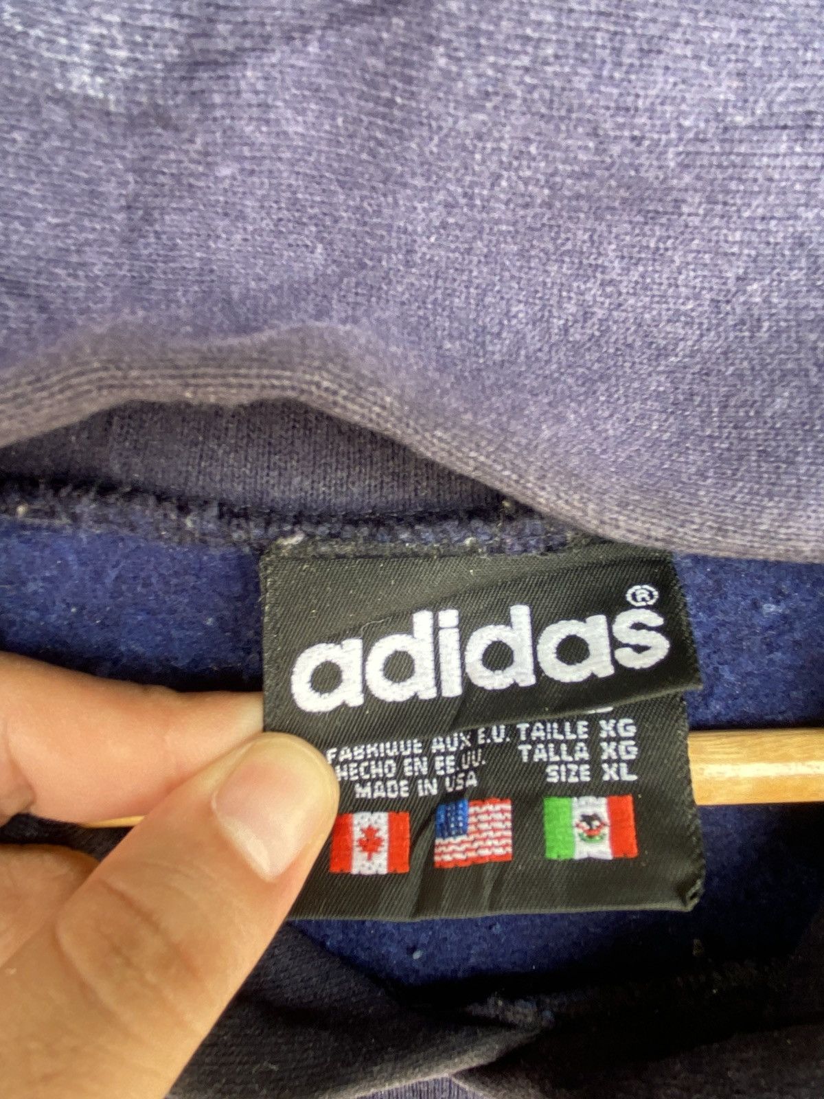 Other Vintage Adidas Big Logo Embroidered Hoodie Sweater Size XL Size US XL / EU 56 / 4 - 7 Thumbnail