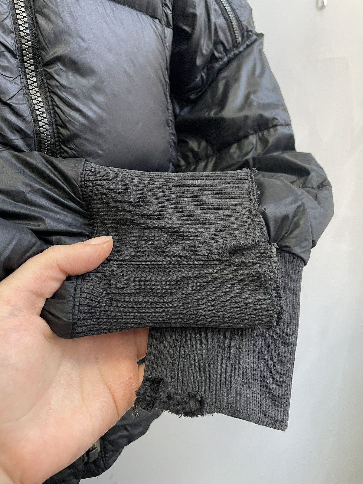 If Six Was Nine Nike Y2K Black Puffer Jacket Fur Hood if six was nine style Size US M / EU 48-50 / 2 - 7 Thumbnail