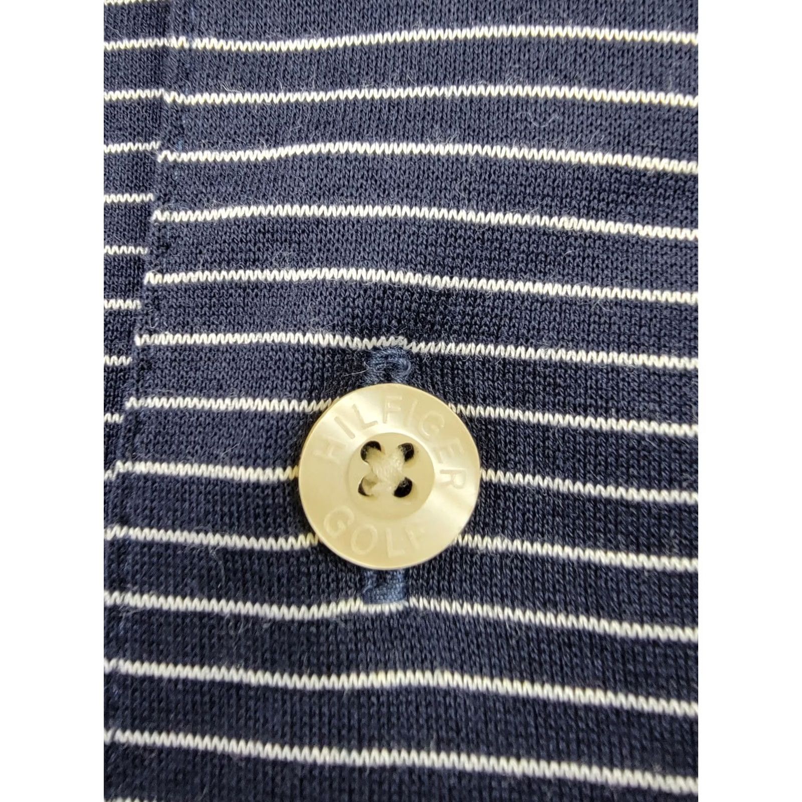 Tommy Hilfiger VINTAGE Tommy Hilfiger Golf Polo Shirt Men’s XXL Navy Striped Short Sleeve Cotton Lisle Classic Golf 2XL Mens Size US XXL / EU 58 / 5 - 7 Thumbnail