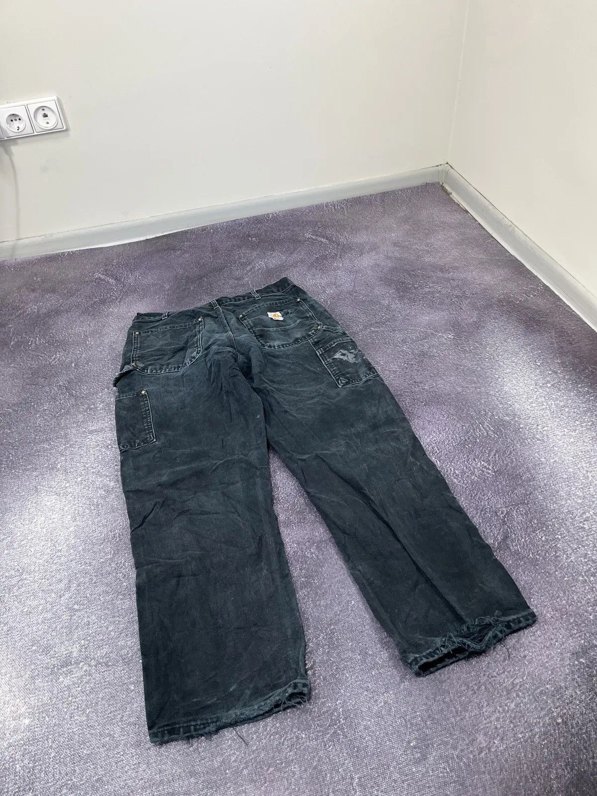 Carhartt Vintage 90s Carhartt Double Knee Faded Work Baggy Pants Size US 33 - 13 Thumbnail