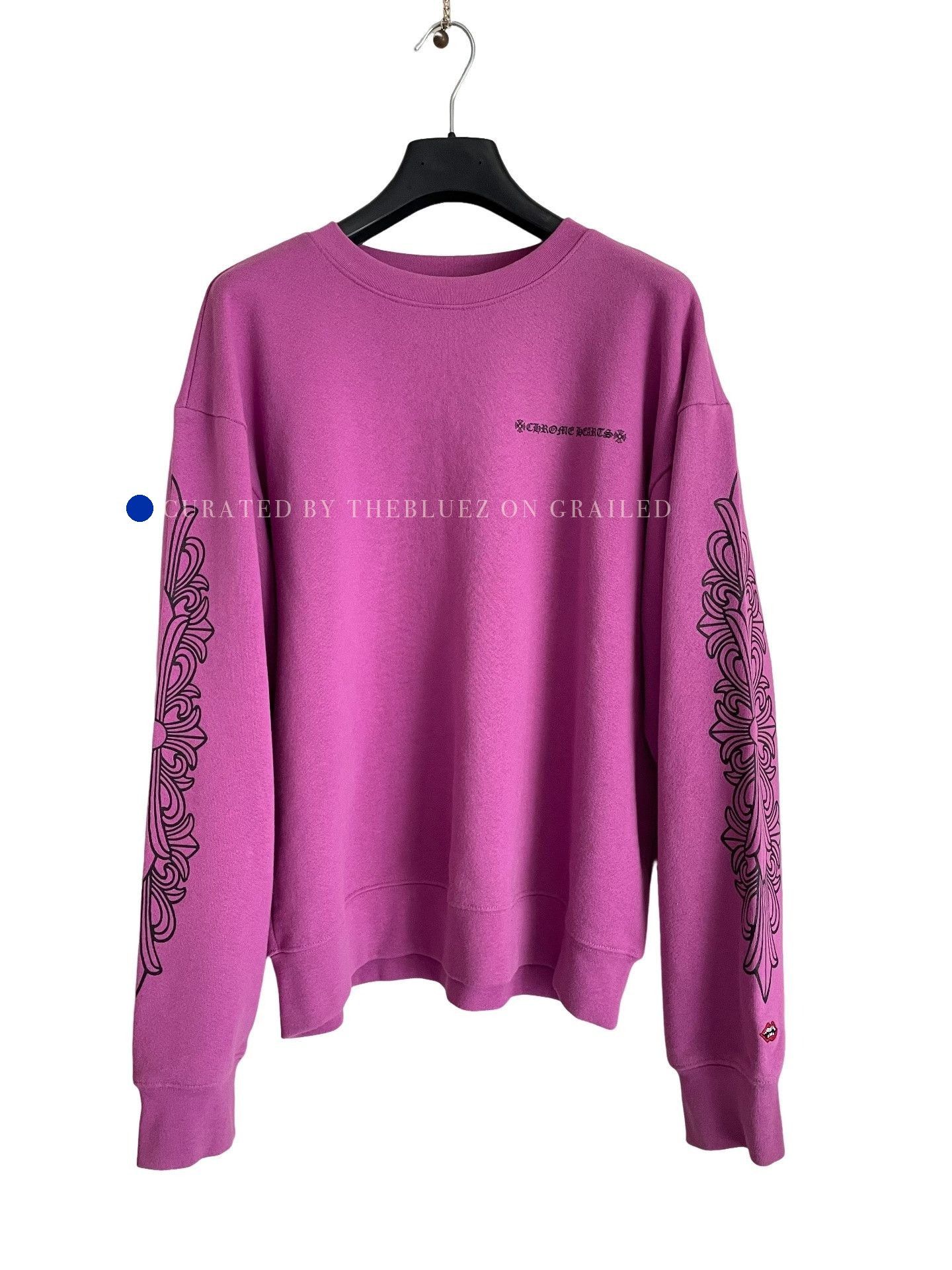 Chrome Hearts Purple Long Sleeve Graphic Sweatshirt Size L Size US L / EU 52-54 / 3 - 1 Thumbnail
