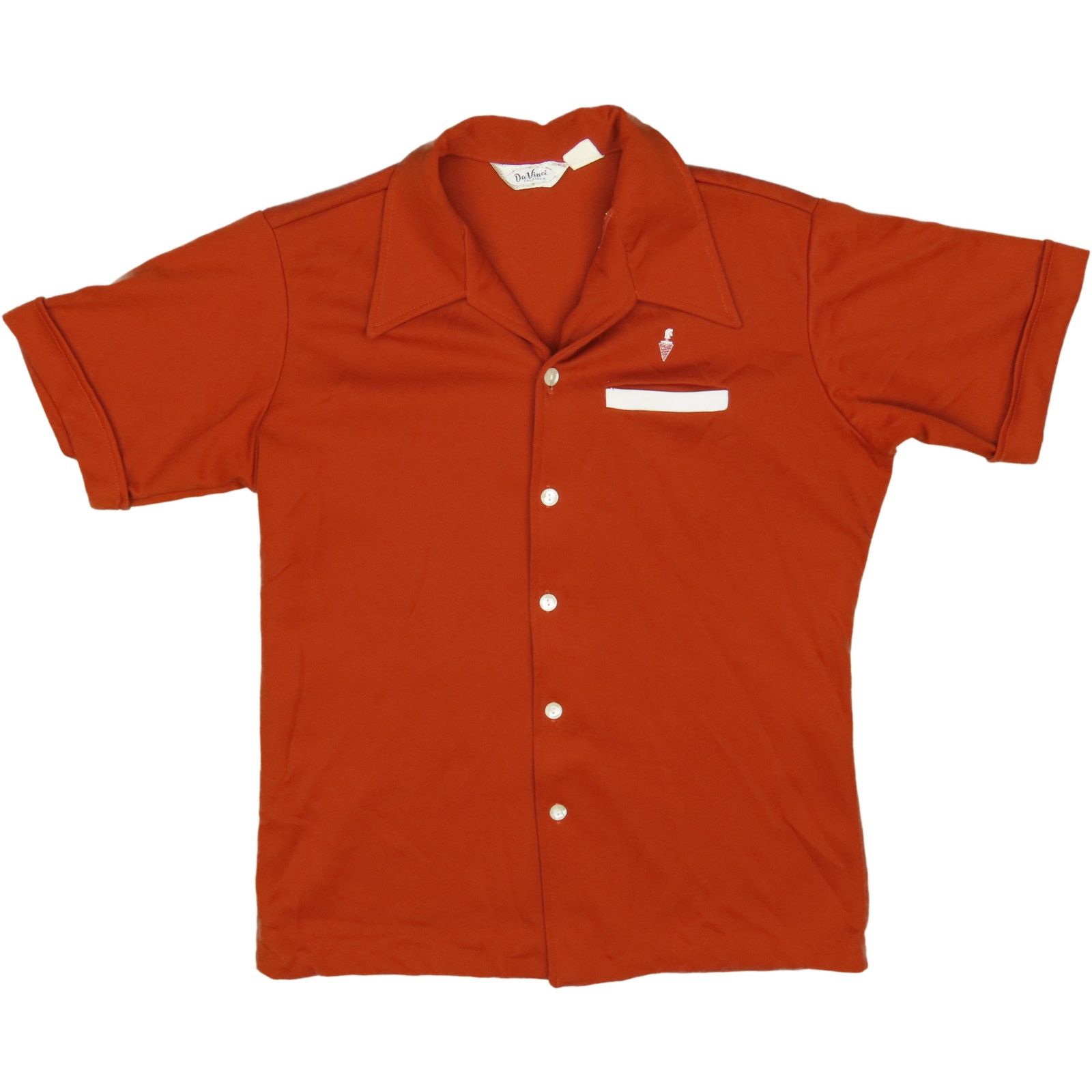 Other DaVinci California Vintage Rust Button Down Rockabilly Shirt Size US M / EU 48-50 / 2 - 1 Thumbnail