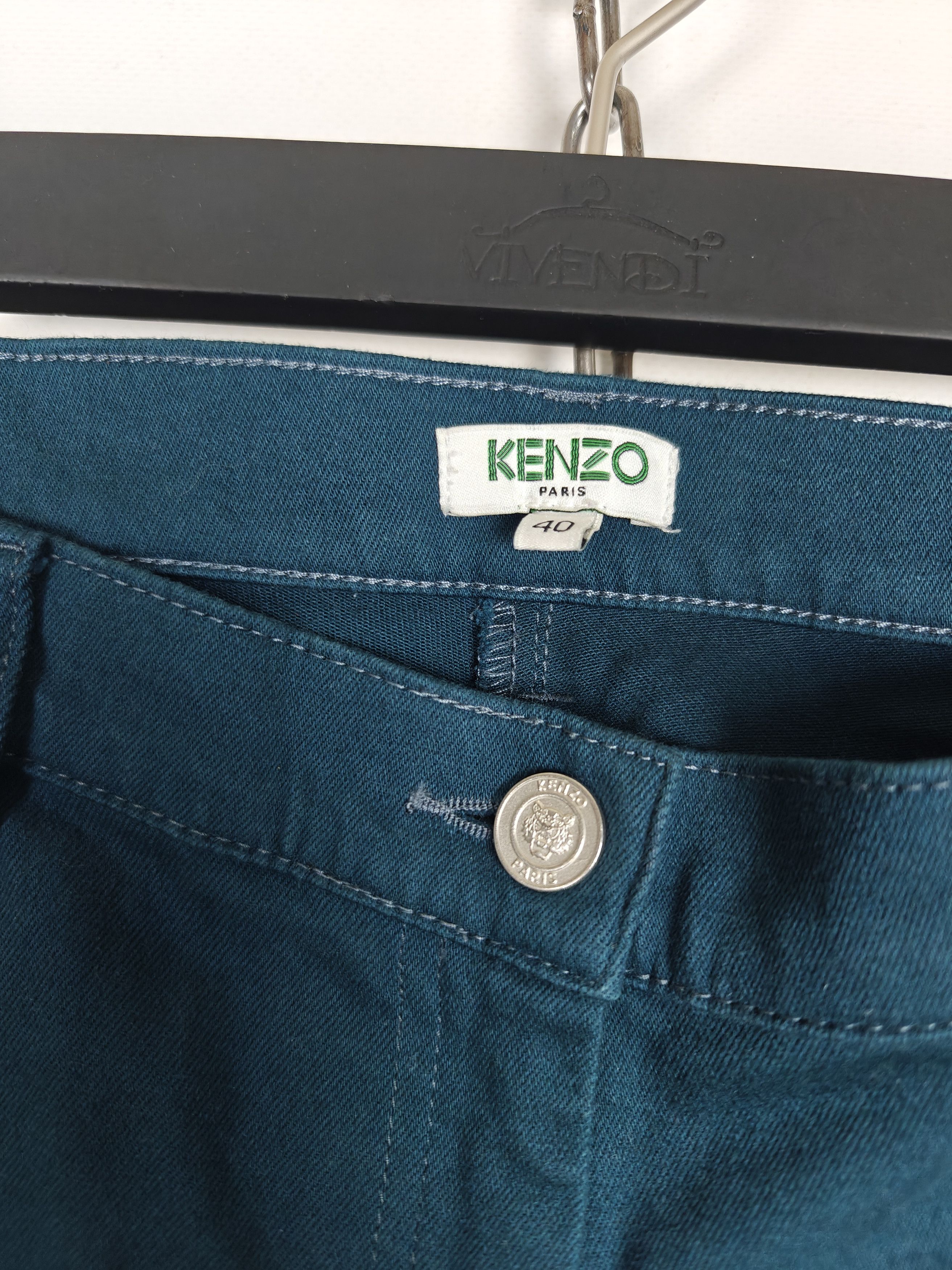 Kenzo Kenzo Paris Jungle Jeans Zip Exit Pants Green sz 40 (32x31) Size 32" / US 10 / IT 46 - 5 Thumbnail