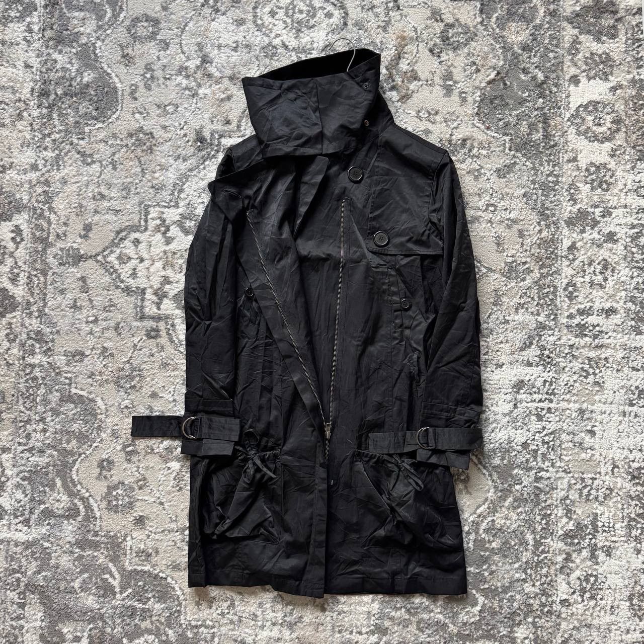 Stussy Stussy Coat Trench Raincoat Ninja Goth Nylon Coat Jacket Size M / US 6-8 / IT 42-44 - 3 Thumbnail