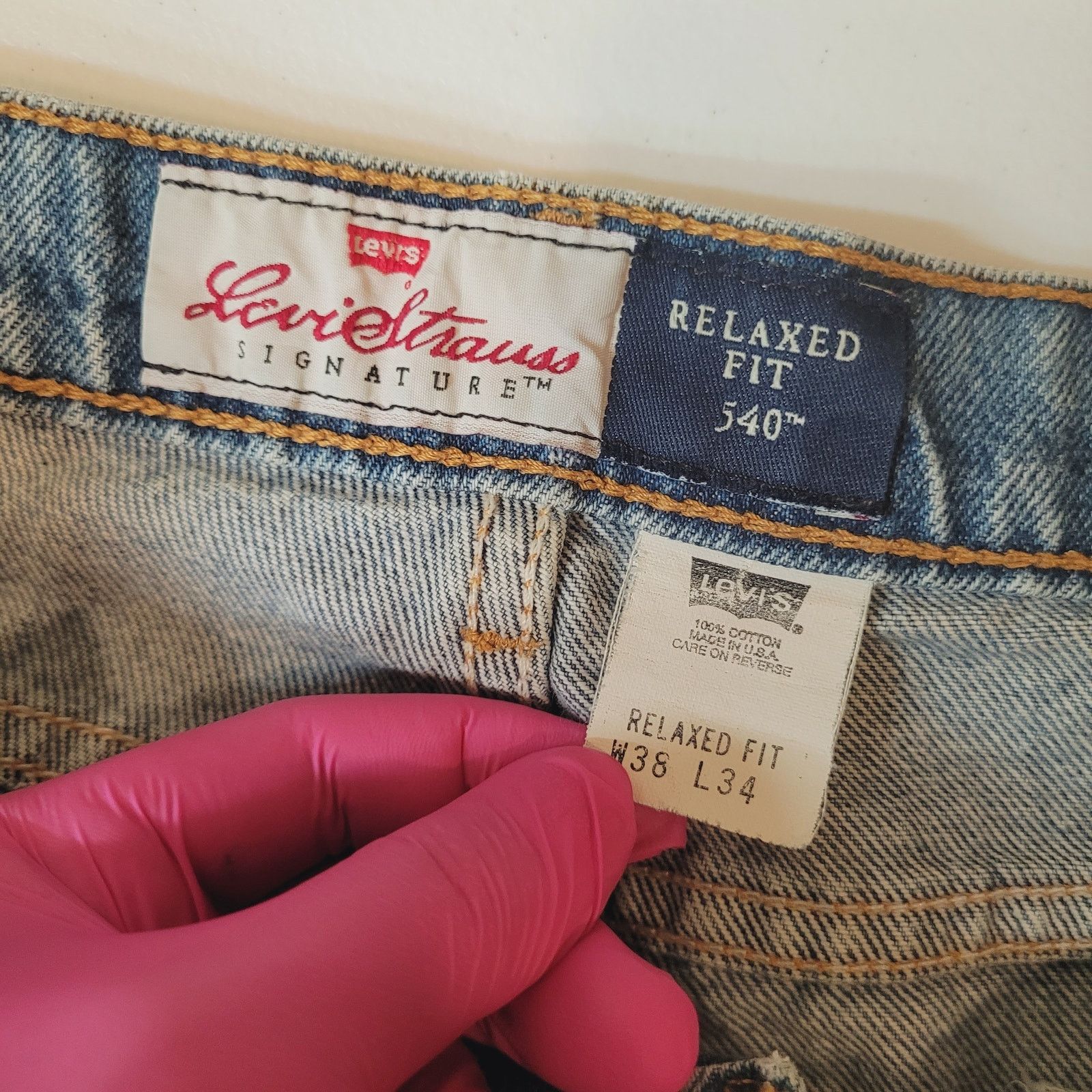 Levi's VTG 80s Levi's 540 Orange Tab USA Jeans 38x34 Dad Jean Size US 38 / EU 54 - 9 Thumbnail