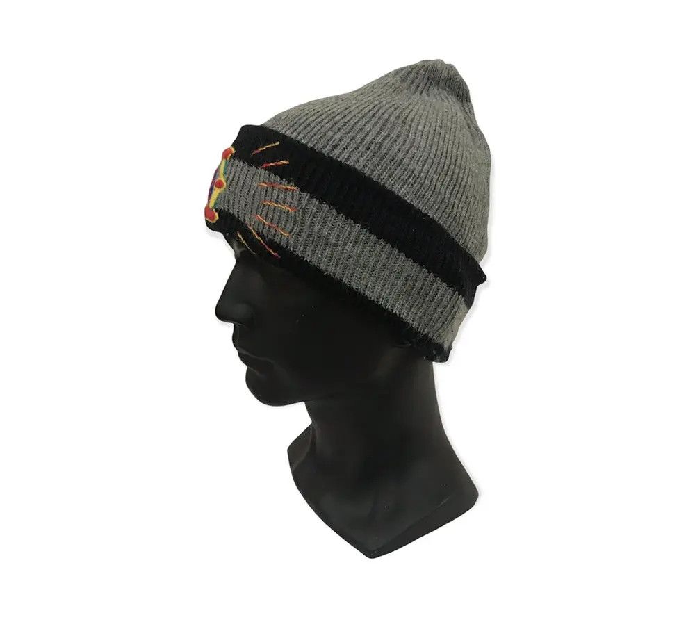 Japanese Brand × Vintage Japanese Brand Stripe Design Beanie Hat Size ONE SIZE - 2 Thumbnail