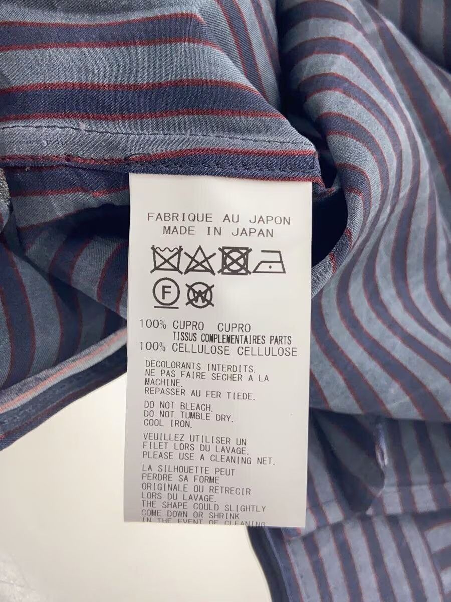 Yohji Yamamoto yohji yamamoto POUR HOMME STRIPE OPEN COLLAR BLOUSE Size US L / EU 52-54 / 3 - 4 Thumbnail