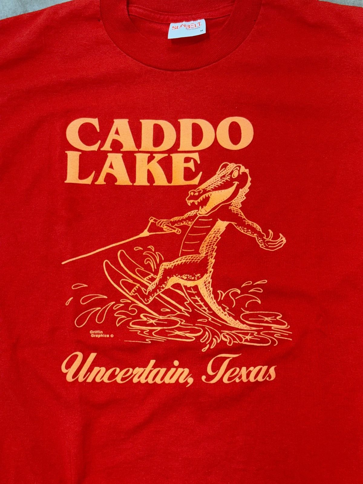 Lacoste × Polo Ralph Lauren × Vintage Vtg Sunbelt Sportwear Caddo Lake t shirt Sz M Size US M / EU 48-50 / 2 - 2 Thumbnail