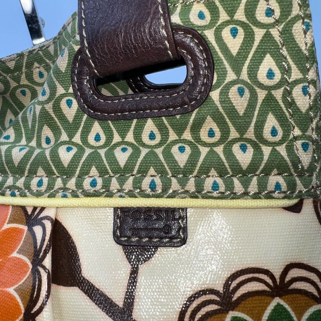 Fossil Fossil Keyper Coated Canvas Floral Print With Key and Ball tags Size ONE SIZE - 5 Thumbnail